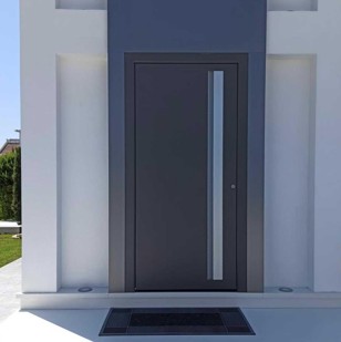 3S Aluminium-Haustür Exklusiv mit Glaseinsatz