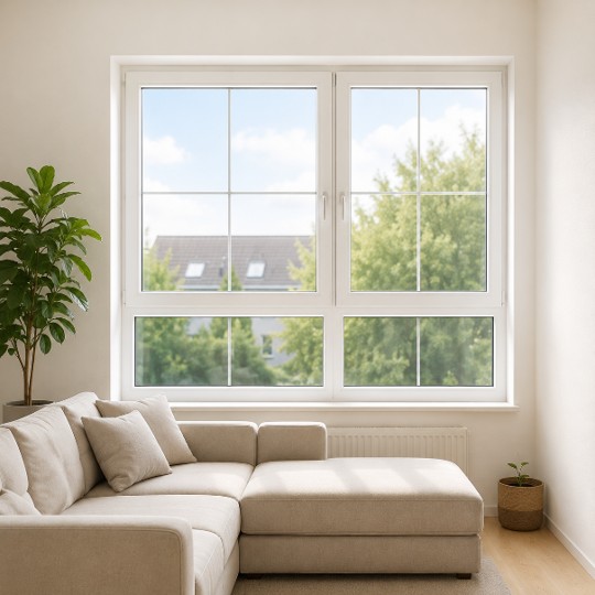 3S Modernes Kunststofffenster mit Mehrkammersystem